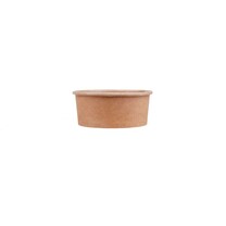 Salatschale 320 ml braun 120 x 48 mm - PE-beschichtet Salatschale 320 ml braun 120 x 48 mm - PE-beschichtet