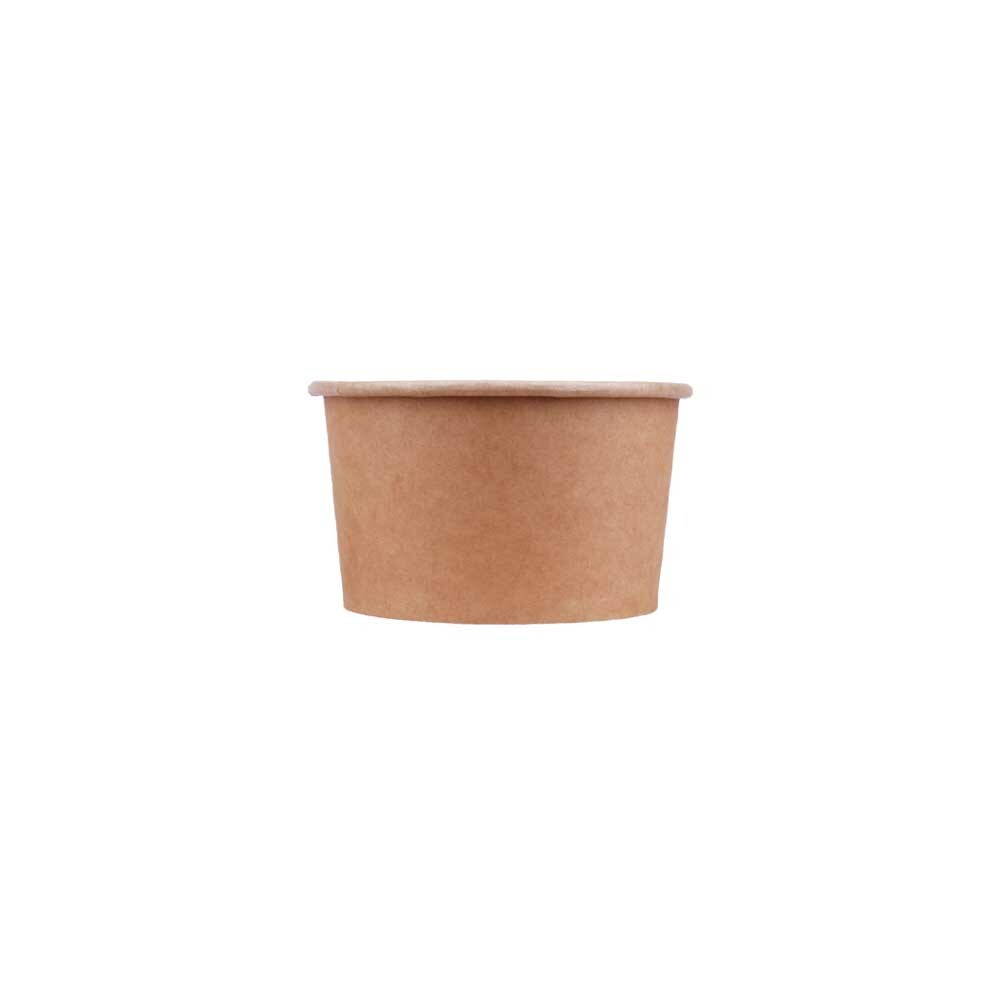 Salatschale 500 ml braun 120 x 70 mm - PE-beschichtet