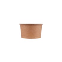 Salatschale 500 ml braun 120 x 70 mm - PE-beschichtet Salatschale 500 ml braun 120 x 70 mm - PE-beschichtet