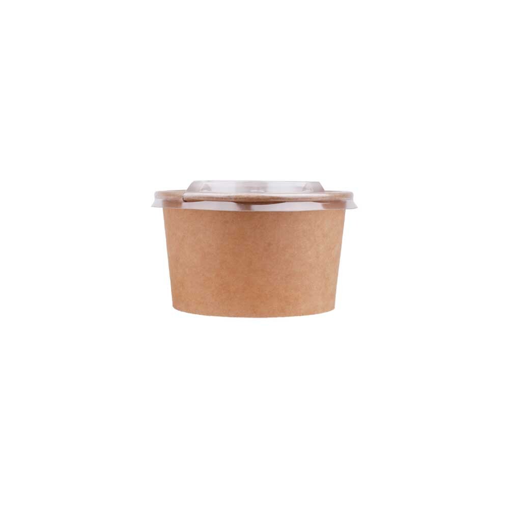 Salatschale 500 ml braun 120 x 70 mm - PE-beschichtet