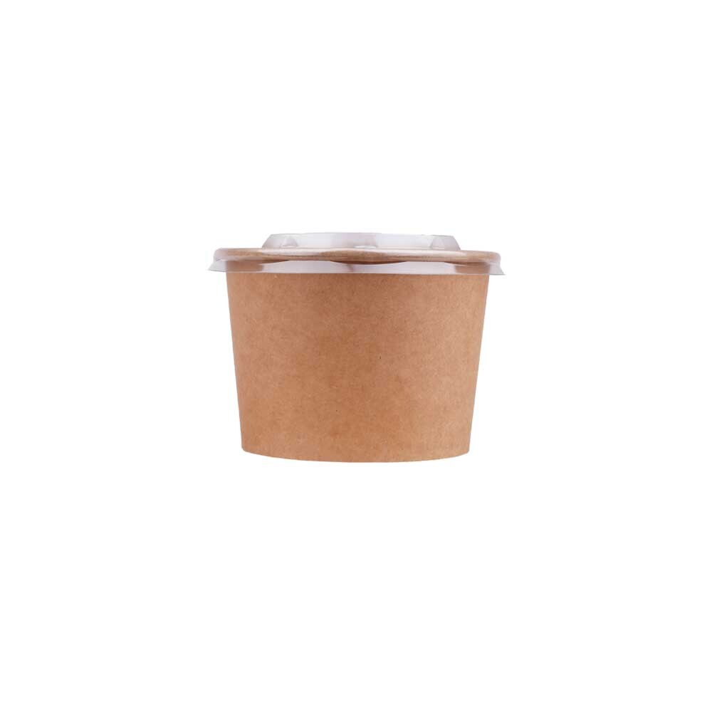 Salatschale 600 ml braun 120 x 83 mm - PE-beschichtet Salatschale 600 ml braun 120 x 83 mm - PE-beschichtet