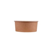 Salatschale 750 ml braun 149 x 58 mm - PE-beschichtet Salatschale 750 ml braun 149 x 58 mm - PE-beschichtet