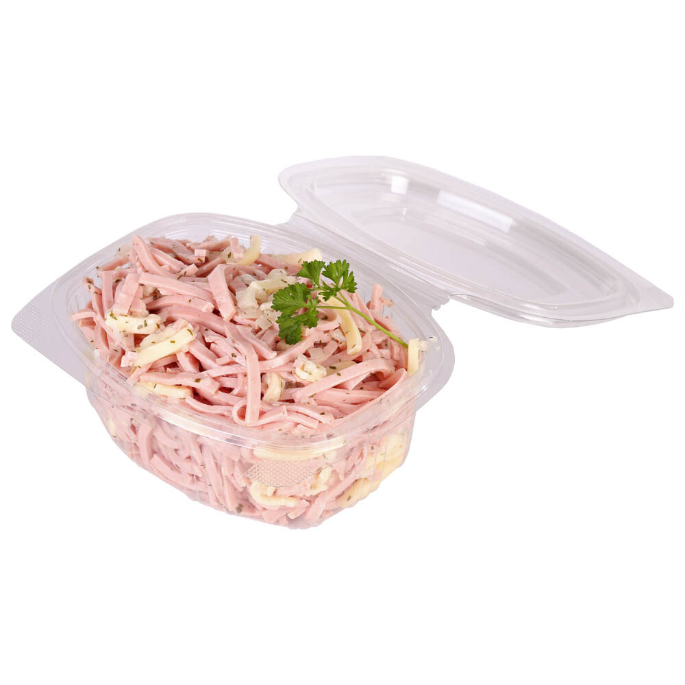 Salatschale "Isabell" oval mit anhängendem Deckel 750 ml