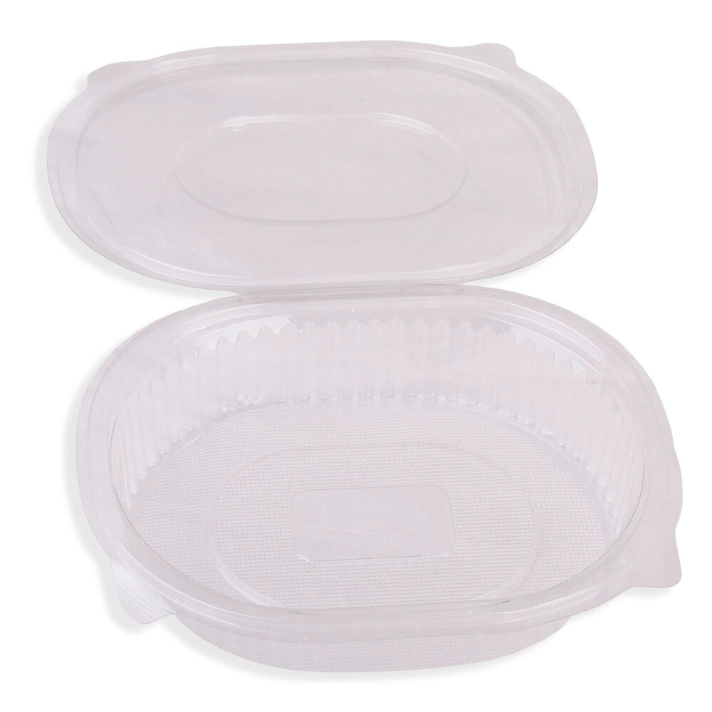 Salatschale "Tina" oval mit anhängendem Deckel 750 ml Salatschale "Tina" oval mit anhängendem Deckel 750 ml