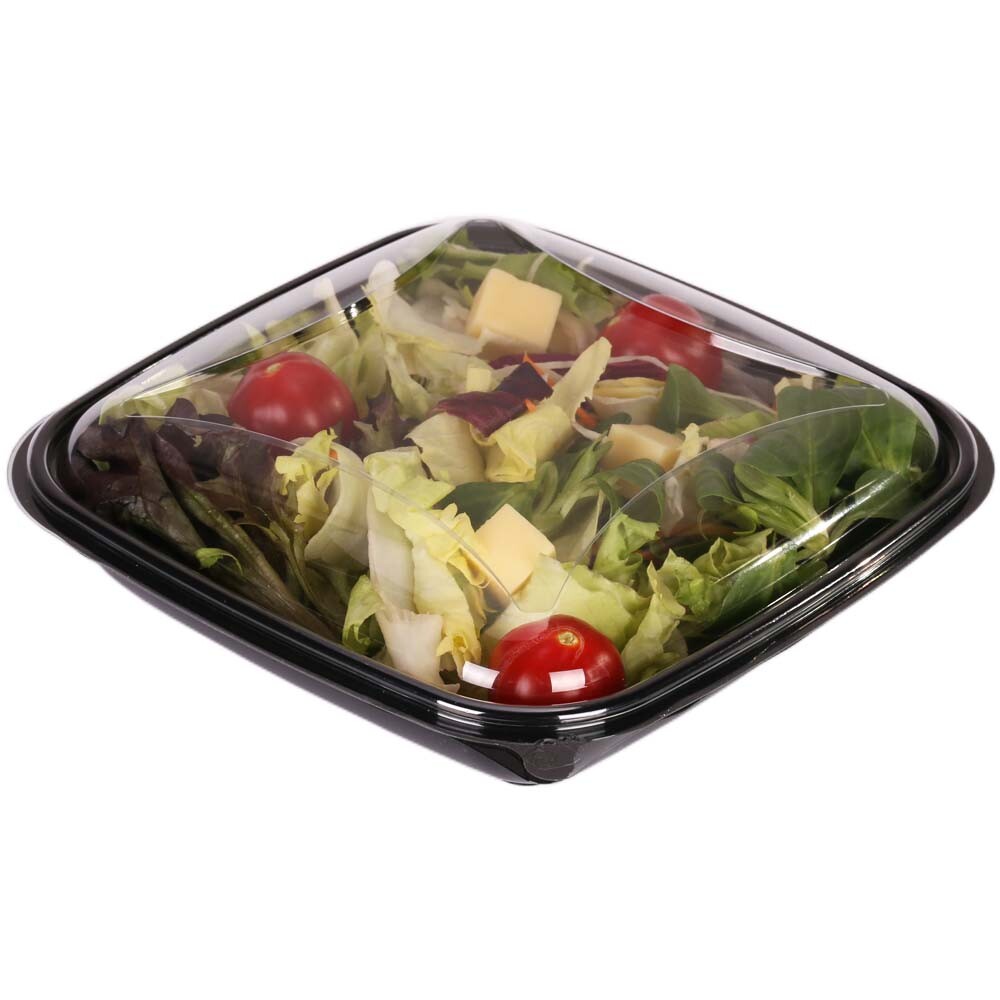 Salatschalen schwarz eckig Salatschalen schwarz eckig