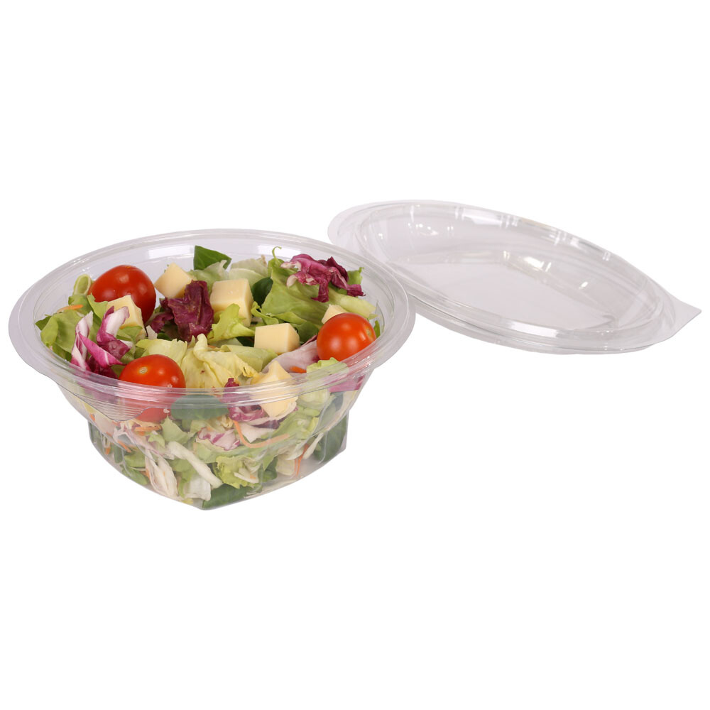 Salatschalen "Yvonne" rund mit anhängendem Deckel 1.000 ml Salatschalen "Yvonne" rund mit anhängendem Deckel 1.000 ml