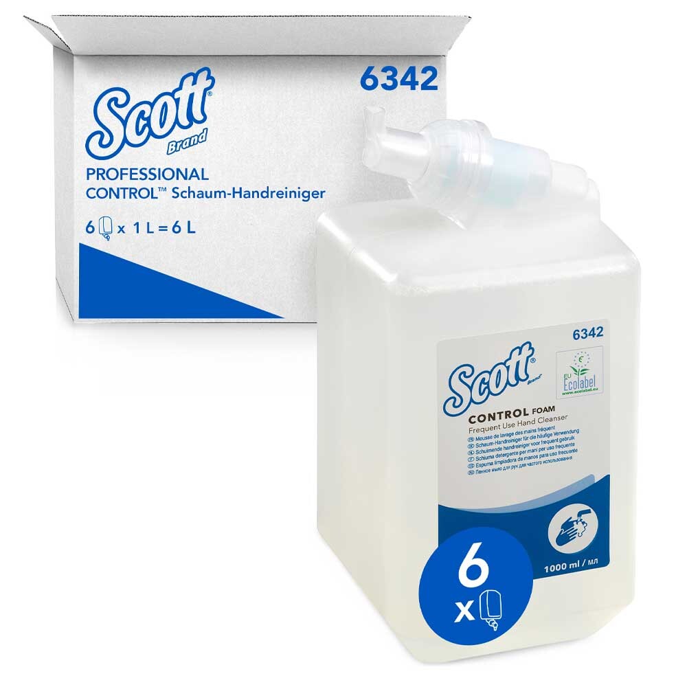 Scott® Control Schaumseife 6342 transparent 6 x 1 l unparfümiert Scott® Control Schaumseife 6342 transparent 6 x 1 l unparfümiert
