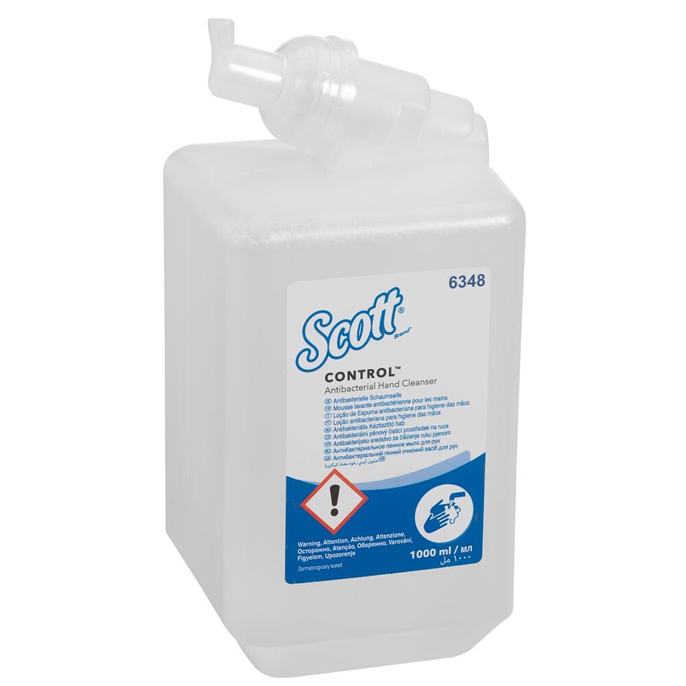 Scott® Control Schaumseife 6348 antibakteriell transparent 6 x 1 l unparfümiert Scott® Control Schaumseife 6348 antibakteriell transparent 6 x 1 l unparfümiert