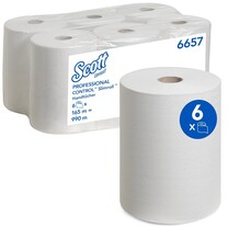 Scott® Rollenhandtücher 6657 1-lagig 20 cm x 165 m