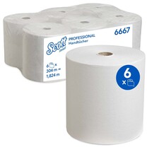 Scott® Rollenhandtücher 6667 1-lagig 20 cm x 304 m Scott® Rollenhandtücher 6667 1-lagig 20 cm x 304 m