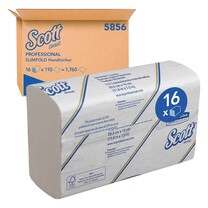 Scott® Slimfold Papierhandtücher 1-lagig weiß