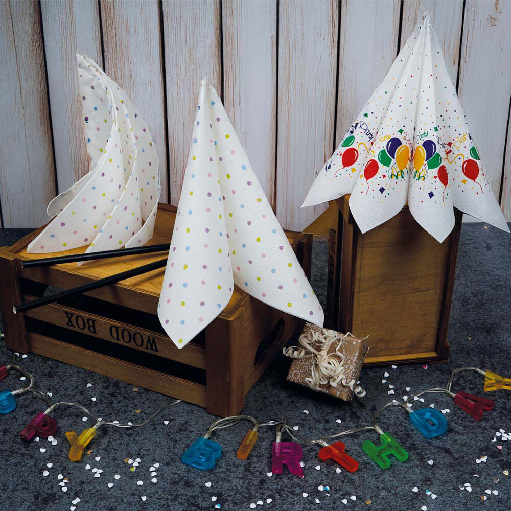 Servietten Tissue Party 33 x 33 cm Servietten Tissue Party 33 x 33 cm