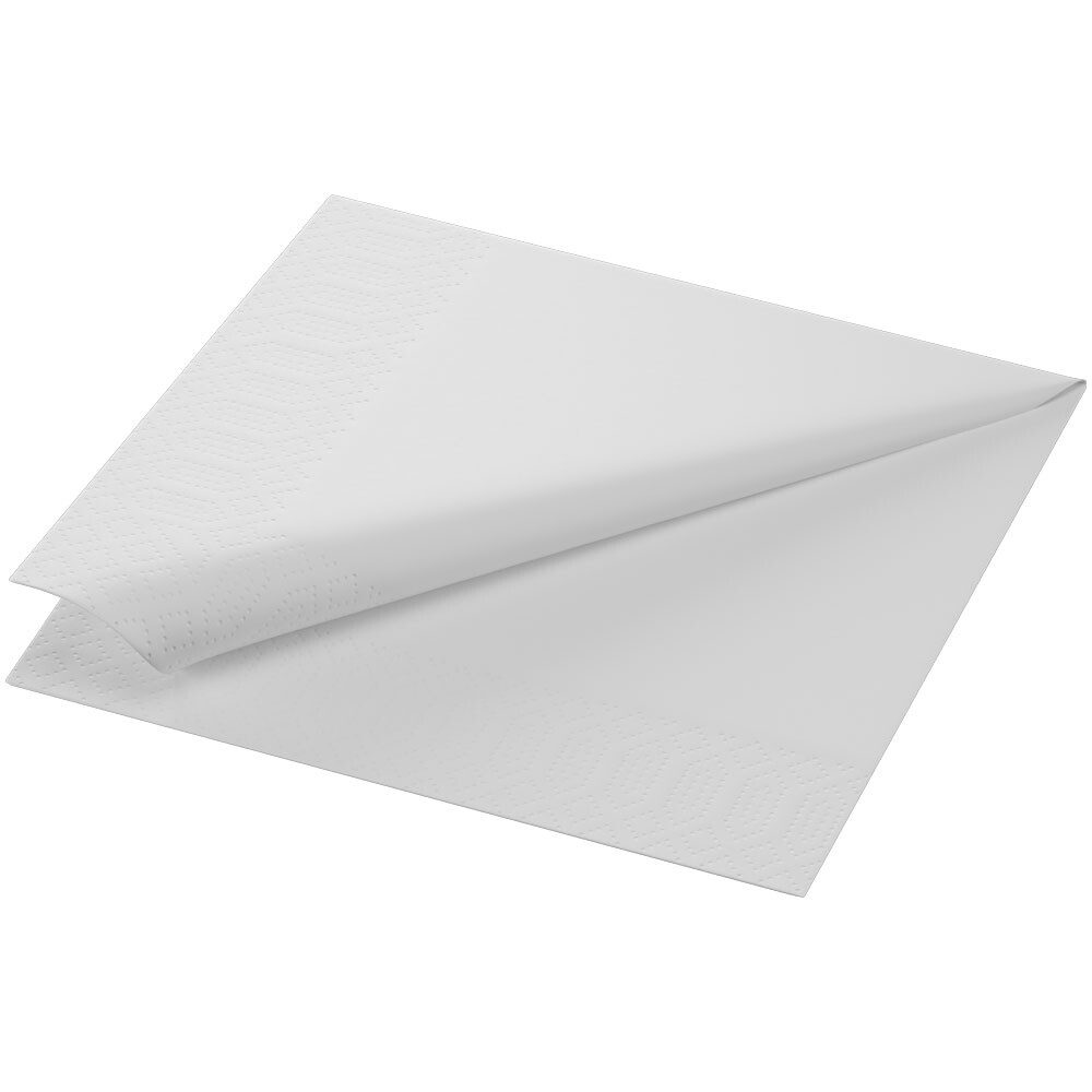 Servietten weiß Zelltuch 33 x 33 cm 14 Falz 3-lagig Servietten weiß Zelltuch 33 x 33 cm 14 Falz 3-lagig