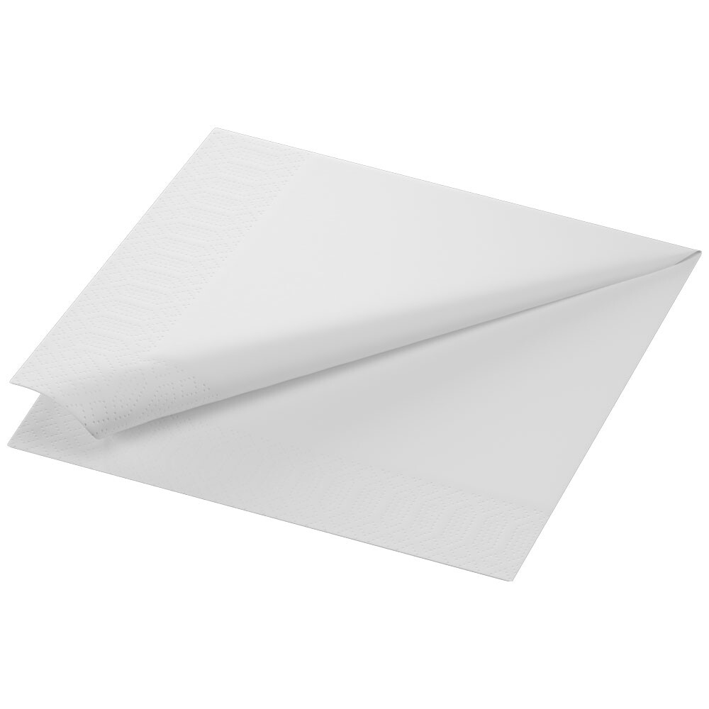 Servietten weiß Zelltuch 40 x 40 cm 14 Falz 3-lagig Servietten weiß Zelltuch 40 x 40 cm 14 Falz 3-lagig