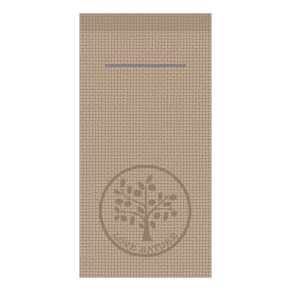 Serviettentaschen Linclass Premium Love Nature Jute beige grey Serviettentaschen Linclass Premium Love Nature Jute beige grey