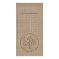 Serviettentaschen Linclass Premium Love Nature Jute beige grey Serviettentaschen Linclass Premium Love Nature Jute beige grey