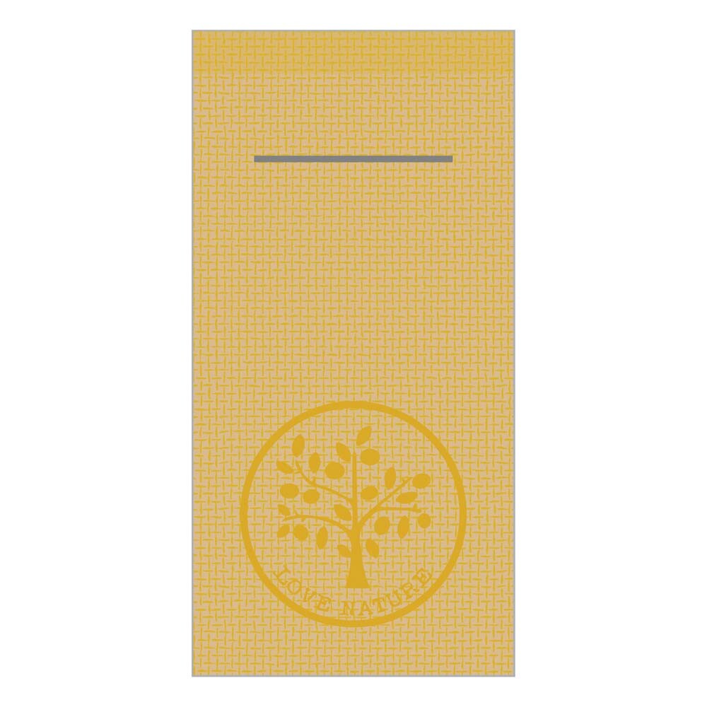 Serviettentaschen Linclass Premium Love Nature Jute naturbraun