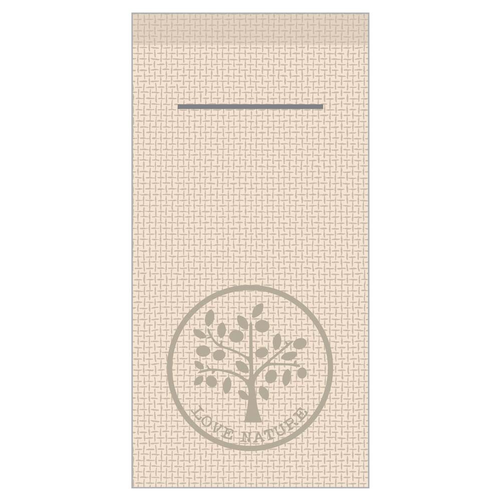 Serviettentaschen Linclass Premium Love Nature Jute pebble stone Serviettentaschen Linclass Premium Love Nature Jute pebble stone