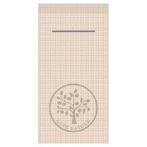 Serviettentaschen Linclass Premium Love Nature Jute pebble stone Serviettentaschen Linclass Premium Love Nature Jute pebble stone