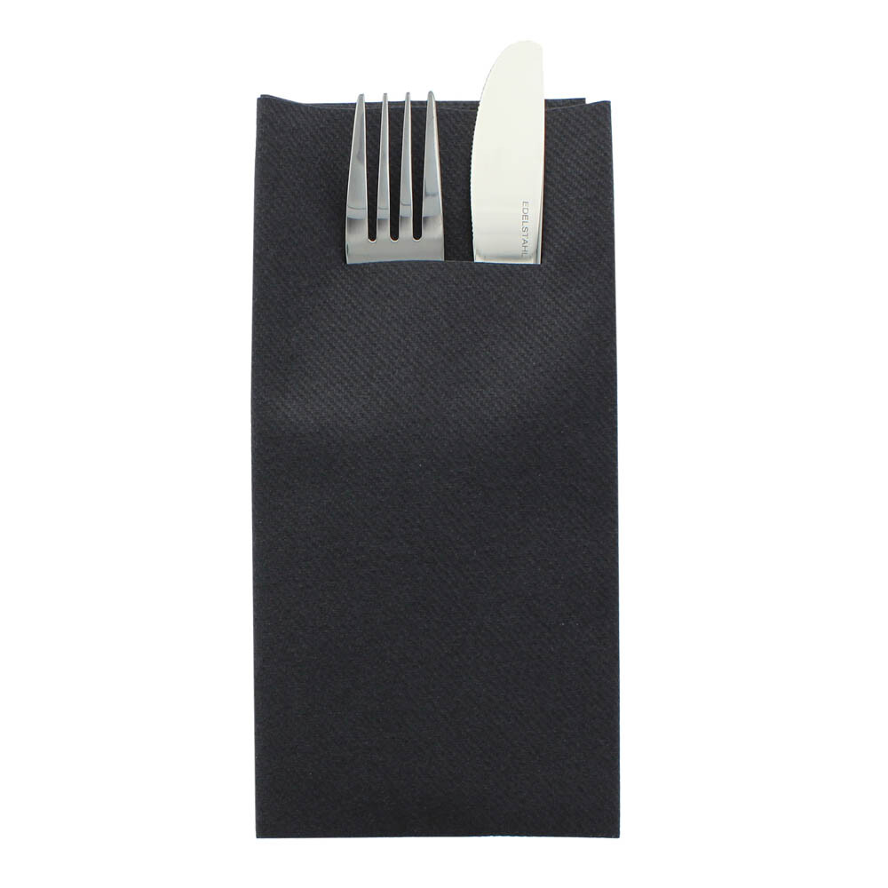 Serviettentaschen Linclass-Professional 40 x 40 cm schwarz Serviettentaschen Linclass-Professional 40 x 40 cm schwarz