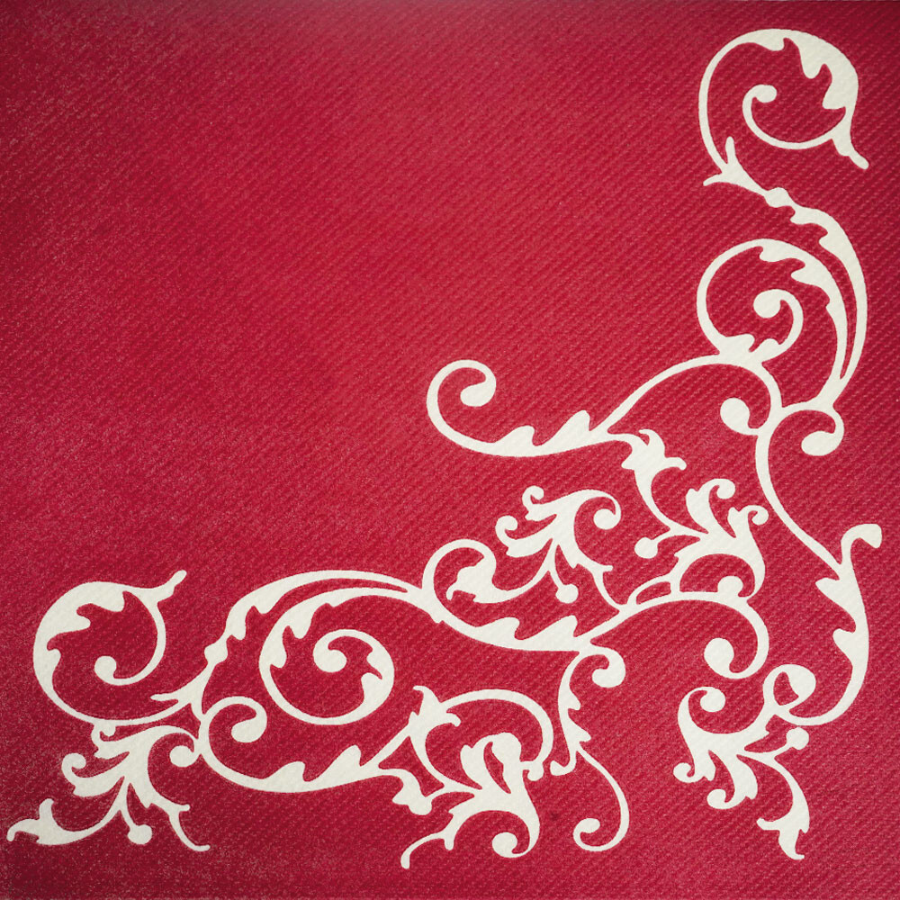 Softservietten Pomp bordeaux-creme 40 x 40 cm Softservietten Pomp bordeaux-creme 40 x 40 cm