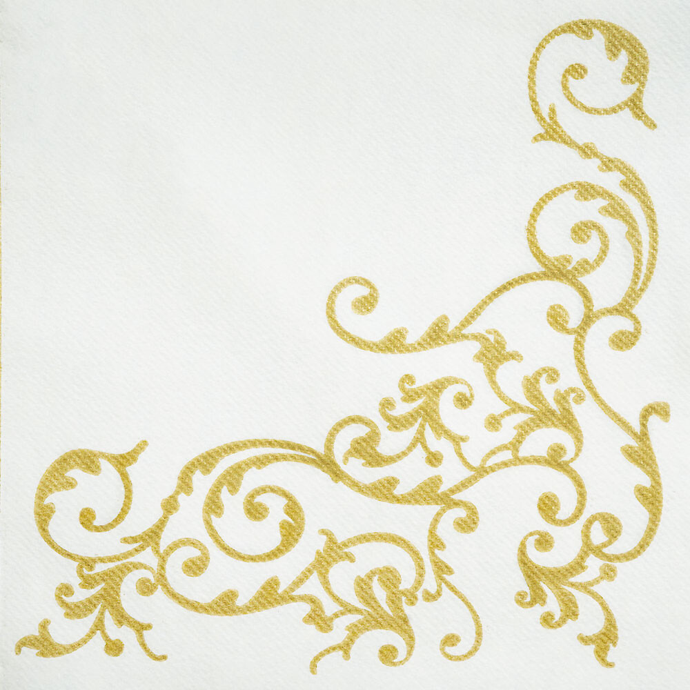 Softservietten Pomp gold-creme 40 x 40 cm Softservietten Pomp gold-creme 40 x 40 cm