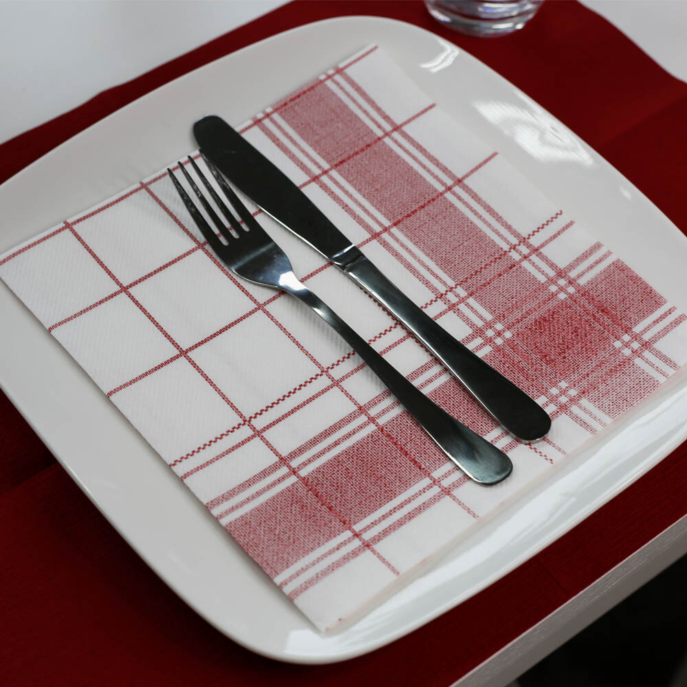 Softservietten Premium Linclass Nadeem 40 x 40 cm, Bordeaux