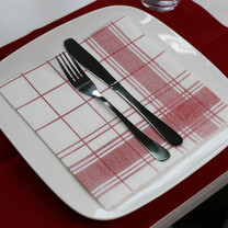 Softservietten Premium Linclass Nadeem 40 x 40 cm, Bordeaux Softservietten Premium Linclass Nadeem 40 x 40 cm, Bordeaux