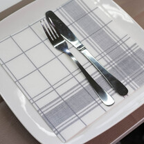 Softservietten Premium Linclass Nadeem 40 x 40 cm, grau Softservietten Premium Linclass Nadeem 40 x 40 cm, grau