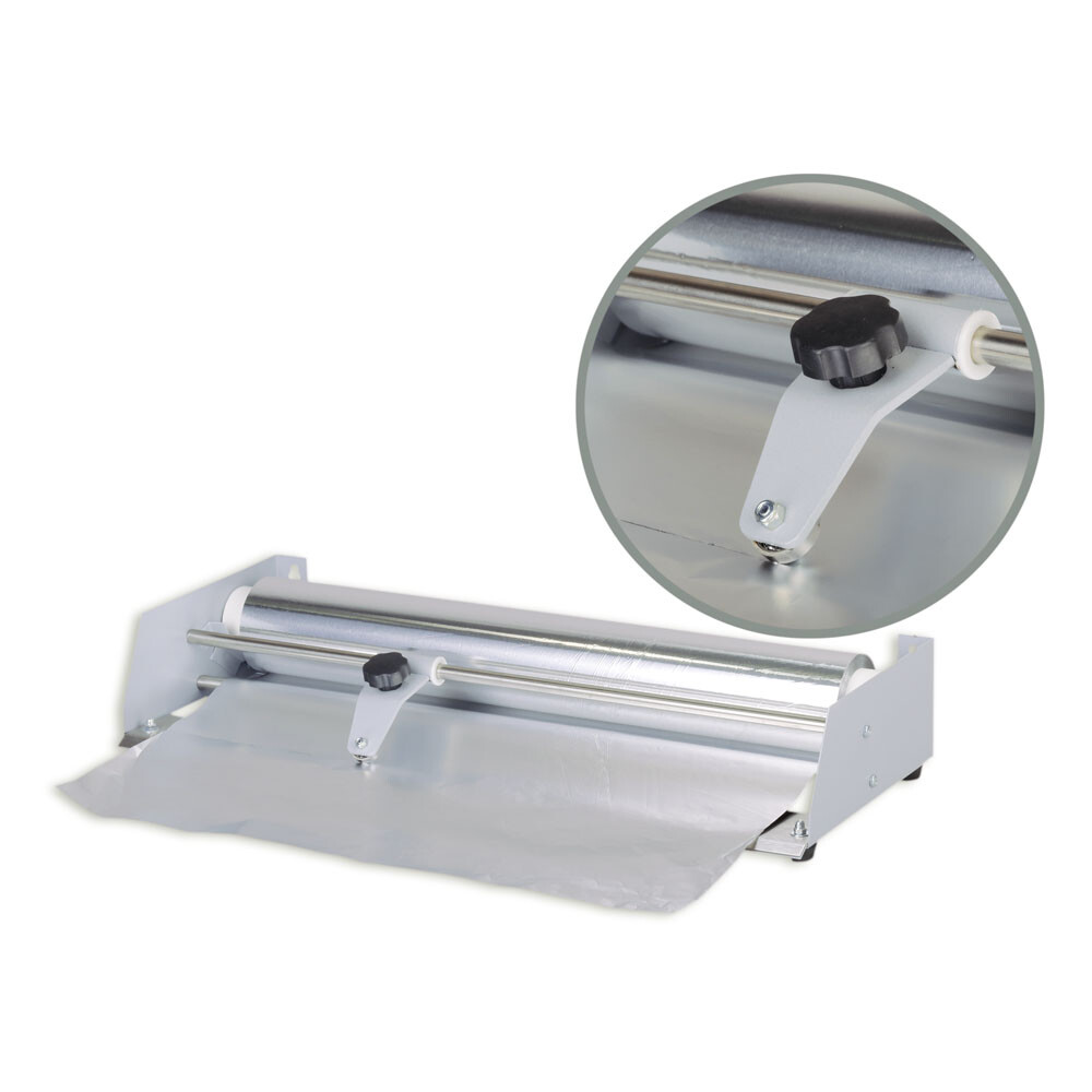 2 Stück Folienabroller für Frischhaltefolie und Alufolie Metallspender 45 cm 