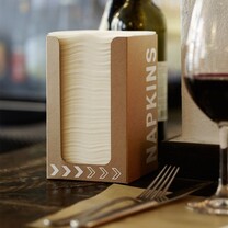 Spenderbox mit Bio Dunisoft Servietten Spenderbox mit Bio Dunisoft Servietten