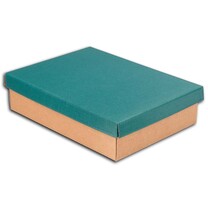 3er Wein- Geschenkkarton Stülpdeckel offene Welle Tannengrün Natur 3er Wein- Geschenkkarton Stülpdeckel offene Welle Tannengrün Natur