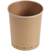Suppenbecher braun Kraft - PLA beschichtet 950 ml