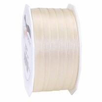 Taftband seidenmatt mit Webkante creme Taftband seidenmatt mit Webkante creme