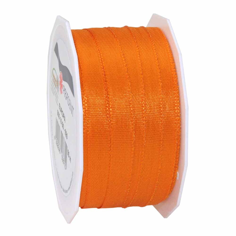 Taftband seidenmatt mit Webkante orange Taftband seidenmatt mit Webkante orange