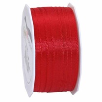 Taftband rot seidenmatt mit Webkante Taftband rot seidenmatt mit Webkante