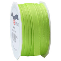 Taftband seidenmatt mit Webkante limette Taftband seidenmatt mit Webkante limette