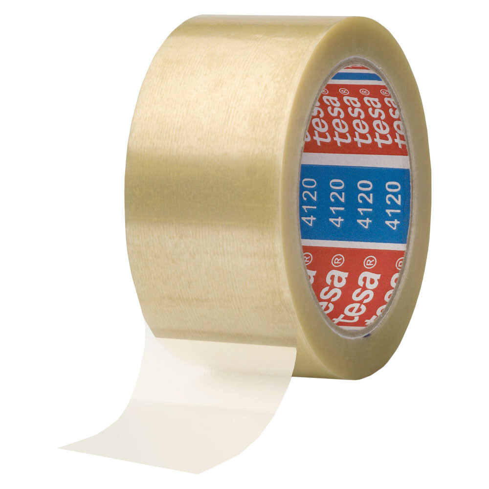 tesapack® 4120 PVC Klebeband Großrollen transparent tesapack® 4120 PVC Klebeband Großrollen transparent