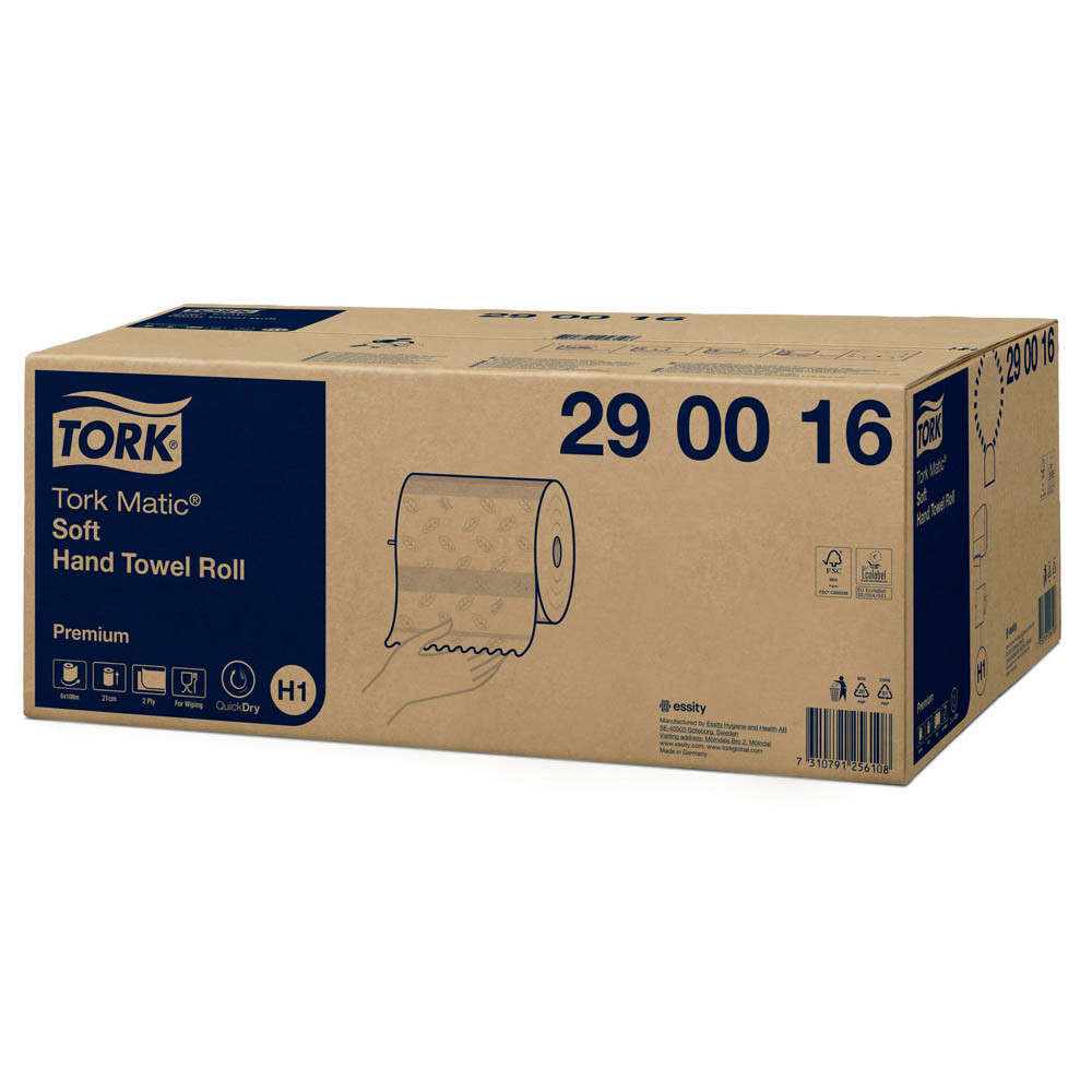 Tork H1 Rollenhandtücher, 2-lagig, 100 m
