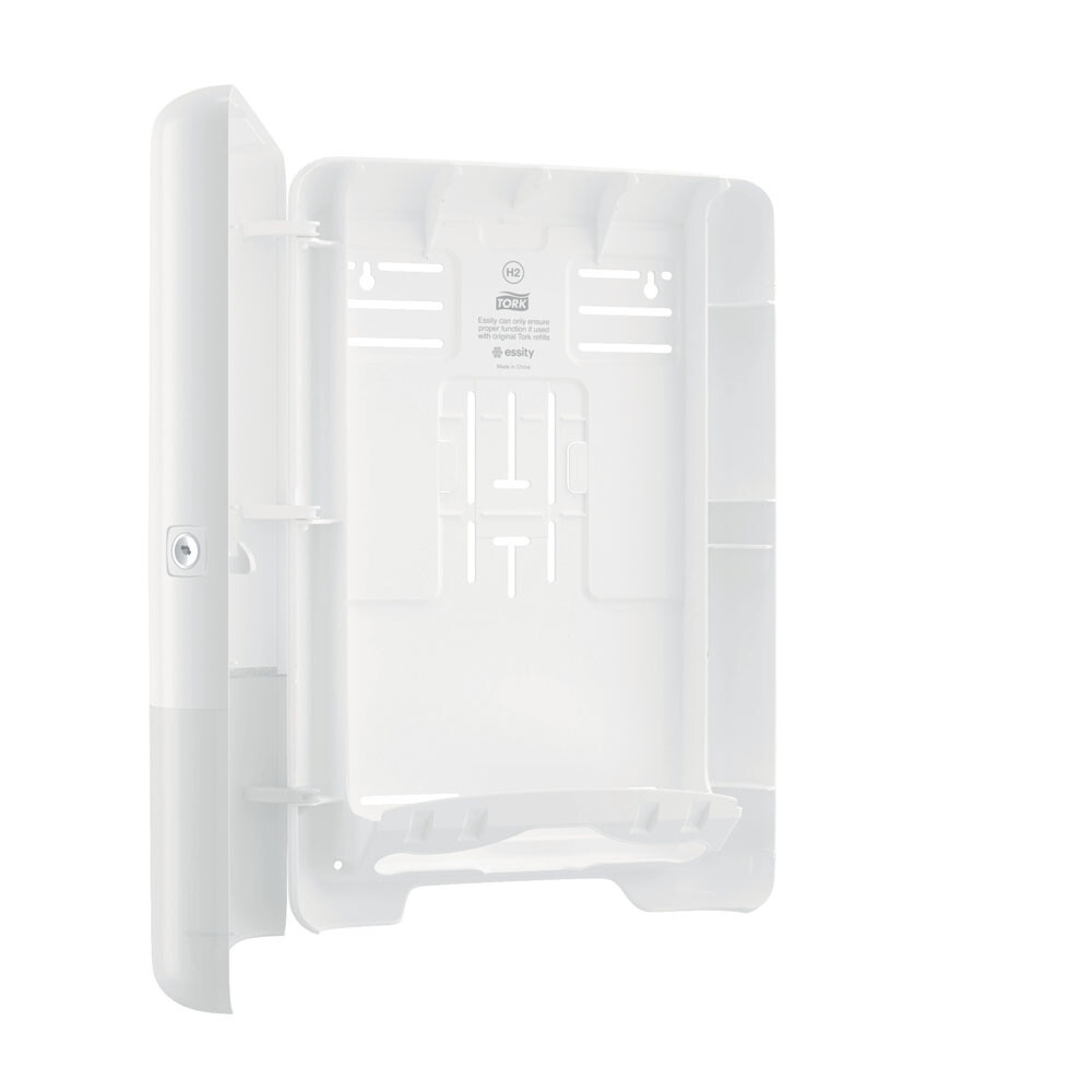 Tork H2 Xpress® Spender weiß für Multifold Handtücher Tork H2 Xpress® Spender weiß für Multifold Handtücher