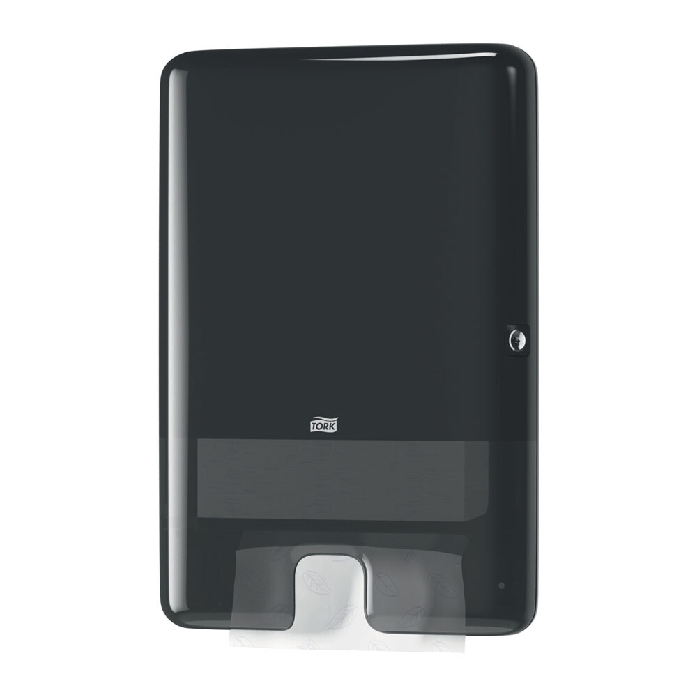 Tork H2 Xpress® Spender schwarz für Multifold Handtücher Tork H2 Xpress® Spender schwarz für Multifold Handtücher