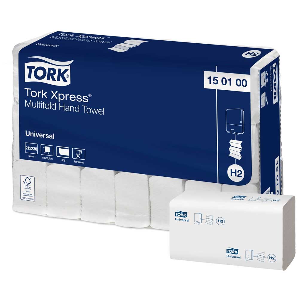 Tork H2 Xpress® Universal Multifold-Handtücher Tork H2 Xpress® Universal Multifold-Handtücher