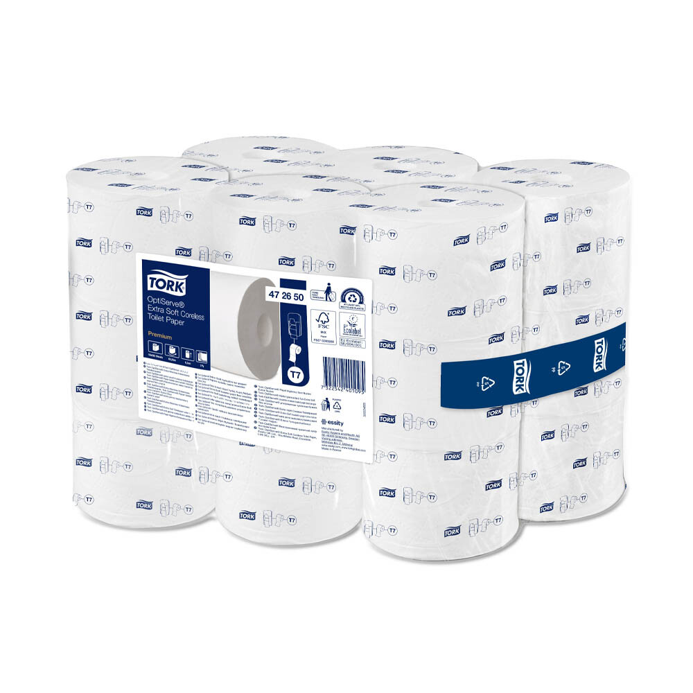 Tork T7 OptiServe Hülsenloses Toilettenpapier Premium Tork T7 OptiServe Hülsenloses Toilettenpapier Premium