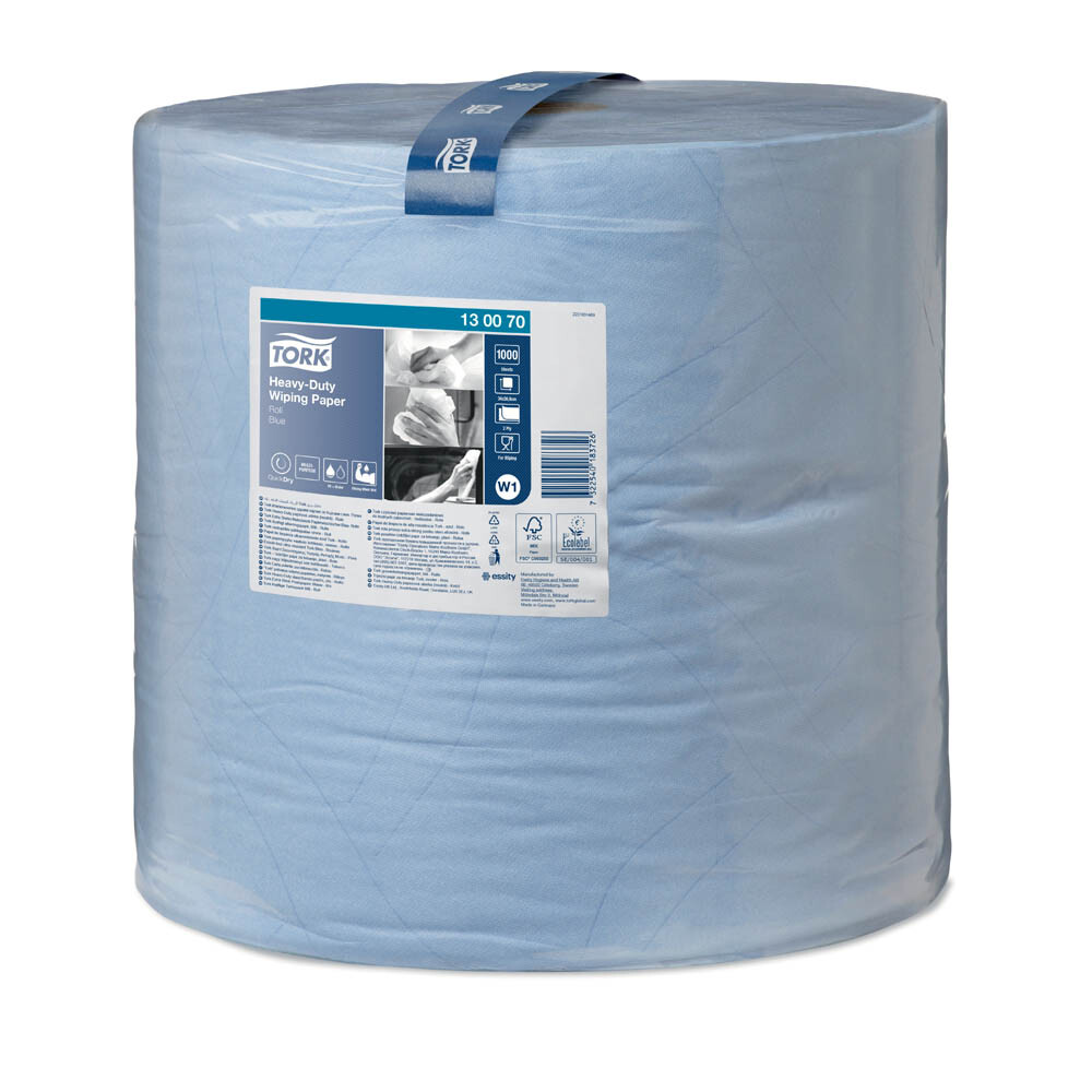 Tork W1 extra starke Papierwischtücher 2-lagig blau Tork W1 extra starke Papierwischtücher 2-lagig blau