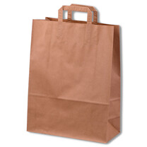 Tragetasche aus Papier mit Papierhenkel Braun 220 100 x 280 mm Tragetasche aus Papier mit Papierhenkel Braun 220 100 x 280 mm