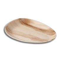 Tropfenförmige Teller aus Palmblatt 19.5 x 26 x 25 cm Tropfenförmige Teller aus Palmblatt 19.5 x 26 x 25 cm