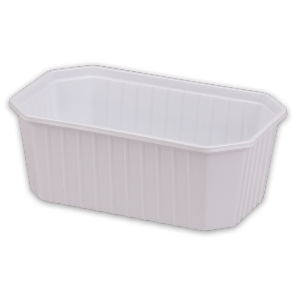Verpackungsschalen Fiwo 8-eckig weiß 1000 ccm Verpackungsschalen Fiwo 8-eckig weiß 1000 ccm