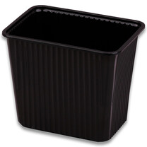 Verpackungsschalen rechteckig PP Schwarz 2.000 ml Verpackungsschalen rechteckig PP Schwarz 2.000 ml