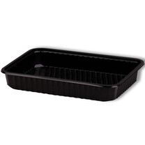 Verpackungsschalen rechteckig PP Schwarz 500 ml Verpackungsschalen rechteckig PP Schwarz 500 ml