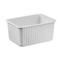 Verpackungsschalen rechteckig PP Weiß 1.500 ml Verpackungsschalen rechteckig PP Weiß 1.500 ml
